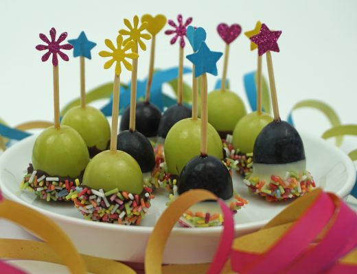 Konfetti Trauben-Pops-Fasching Karneval Snack Kindergeburtstag